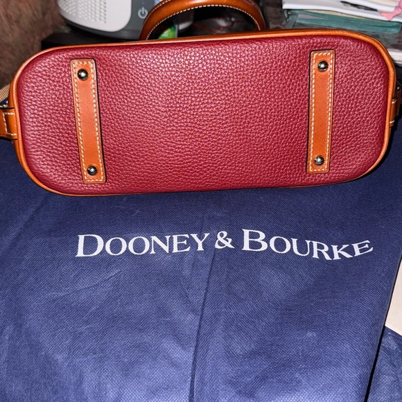 USED- Dooney and Bourke Cranberry Dome Zip Satchel. - Picture 12 of 12